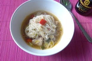 Bihun Suppe - pikante Asia Suppe {www.dasweissevomei.com}